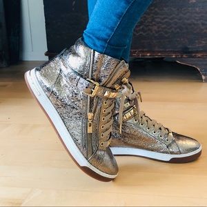 ♥️ Michael Kors ♥️ Glam Studded High Top Sneakers